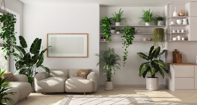 Imagem de Transformação de Ambientes com Plantas. Como Cultivar Plantas em ambientes pequenos.