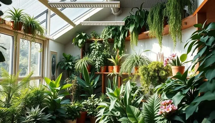 Imagem de iluminação de plantas de interior